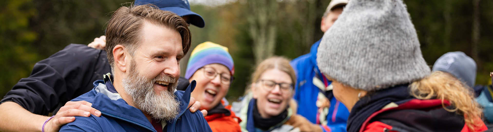 Speiderledere som har det hyggelig sammen.